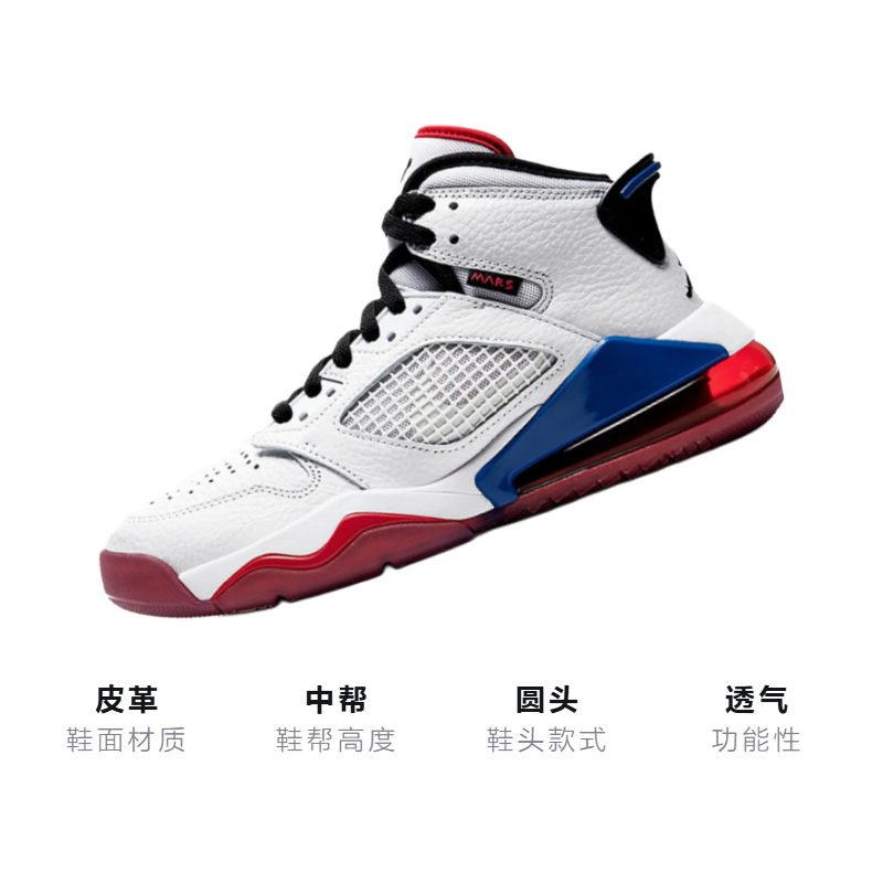 Кроссовки Jordan JordanMars 270 GS (красно-сине-белые) — Красныйсинийбелый — фото 3