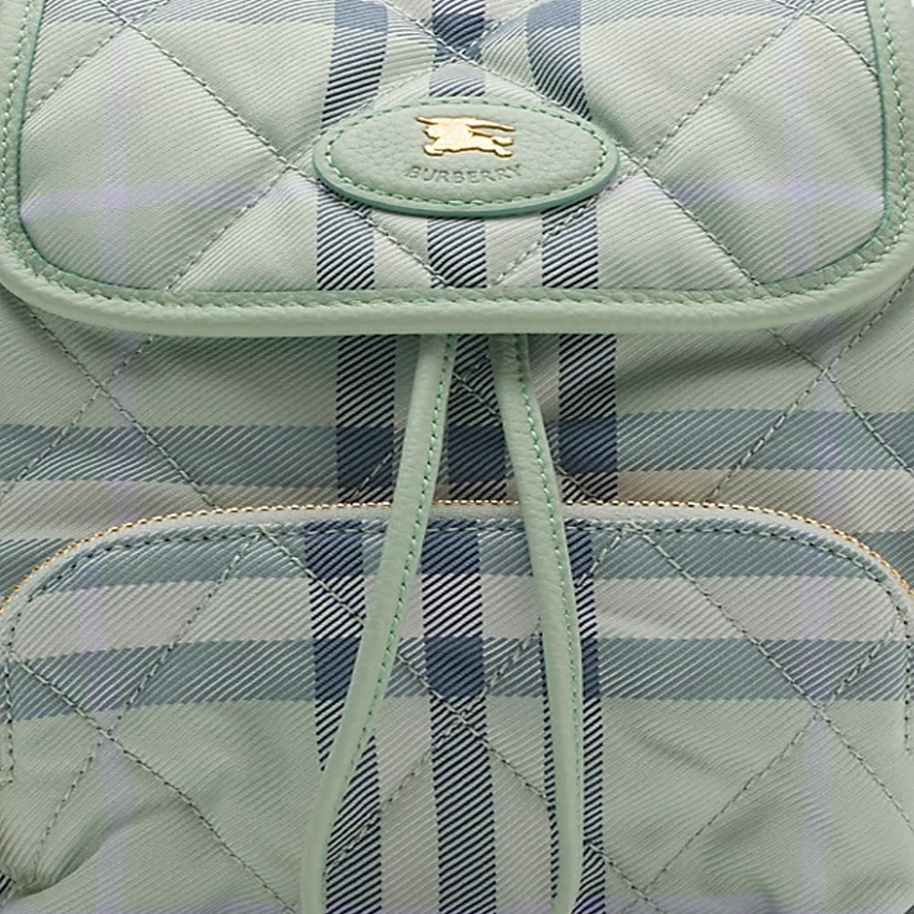 Женский рюкзак Burberry Horseshoe (зеленый) — фото 4