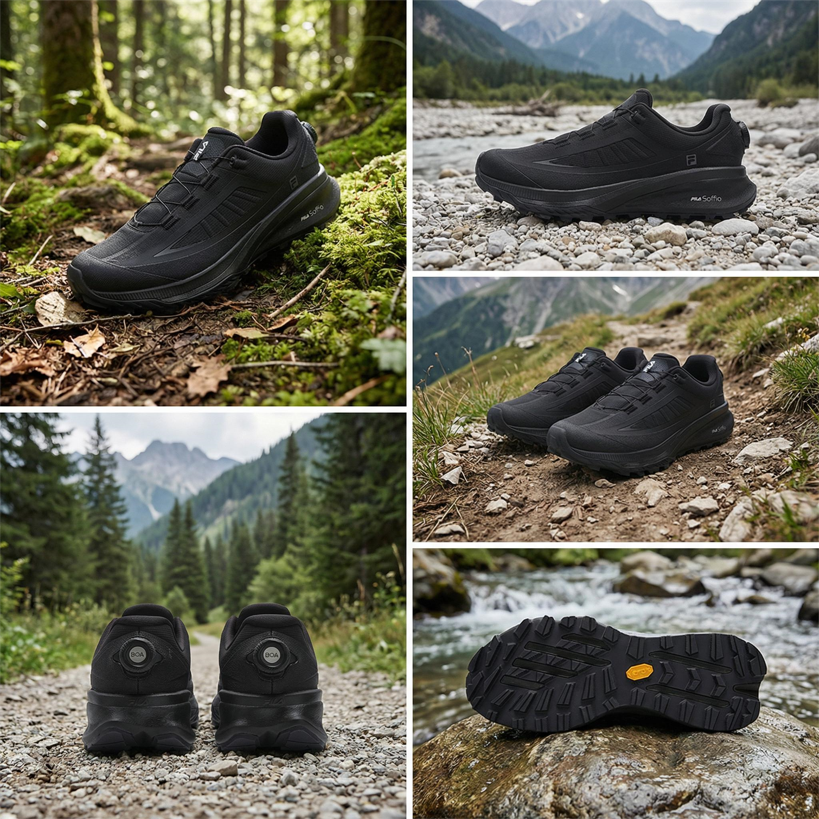 FILA LYNX BOA 3+ Outdoor Shoes Men’s Low Top Galloping Horse Black