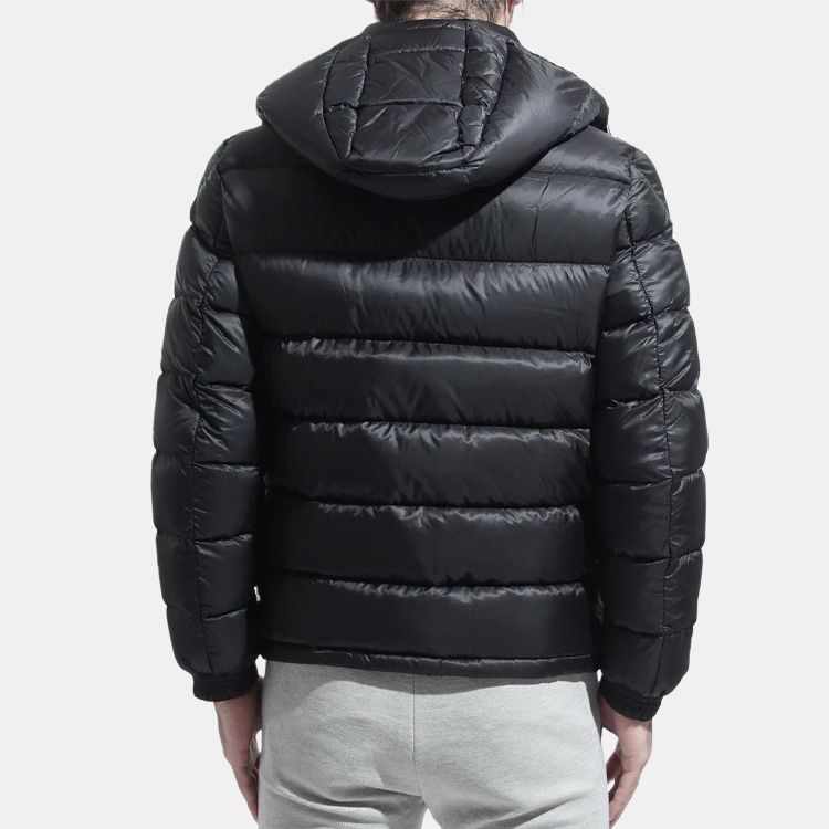 Пуховик Moncler Bramant Logo (черный) — фото 3