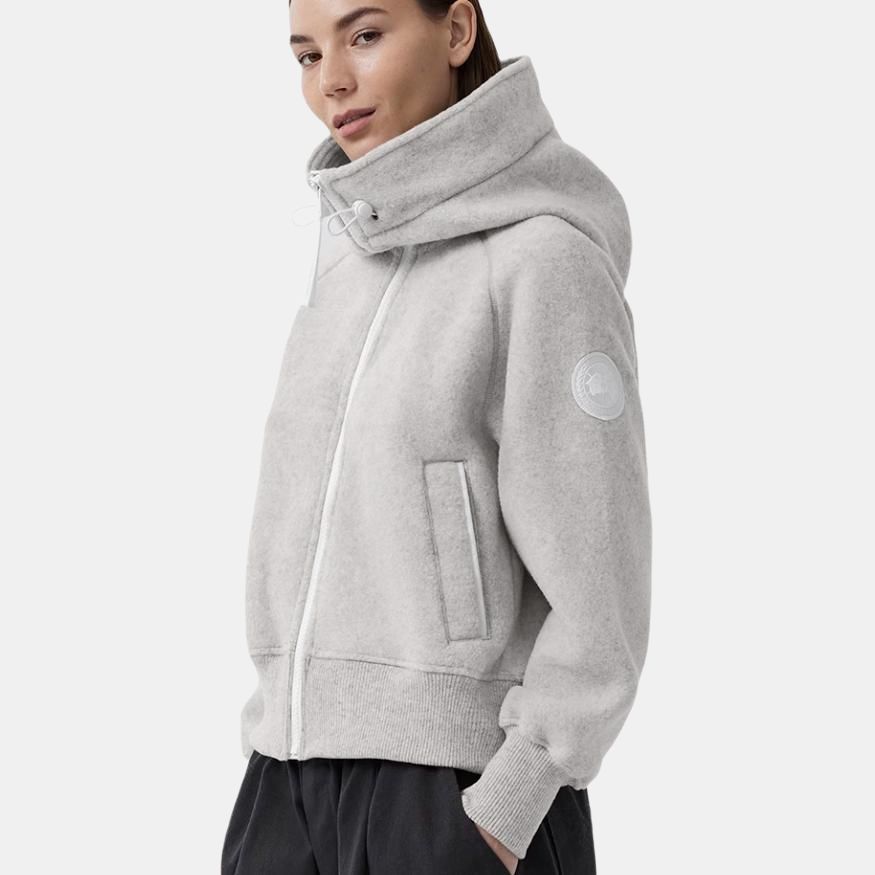 Женская куртка Canada Goose Chilliwack Logo (фотиния серый серебристый береза) — фото 4