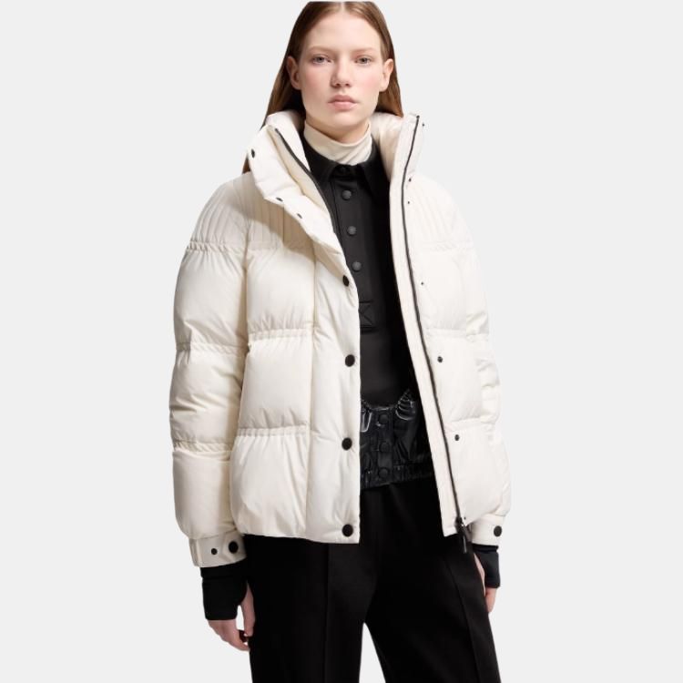Женская куртка Moncler Grenoble Anglin (белая) — фото 4
