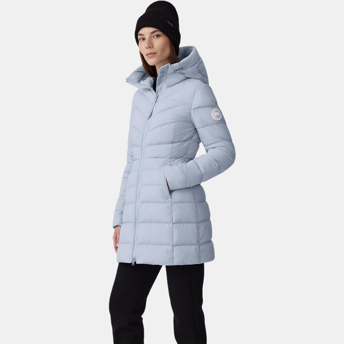 Женская куртка Canada Goose Clair (белая) — фото 4