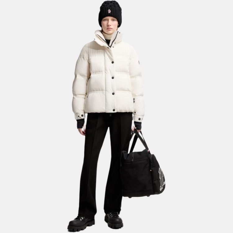 Женская куртка Moncler Grenoble Anglin (белая) — фото 5