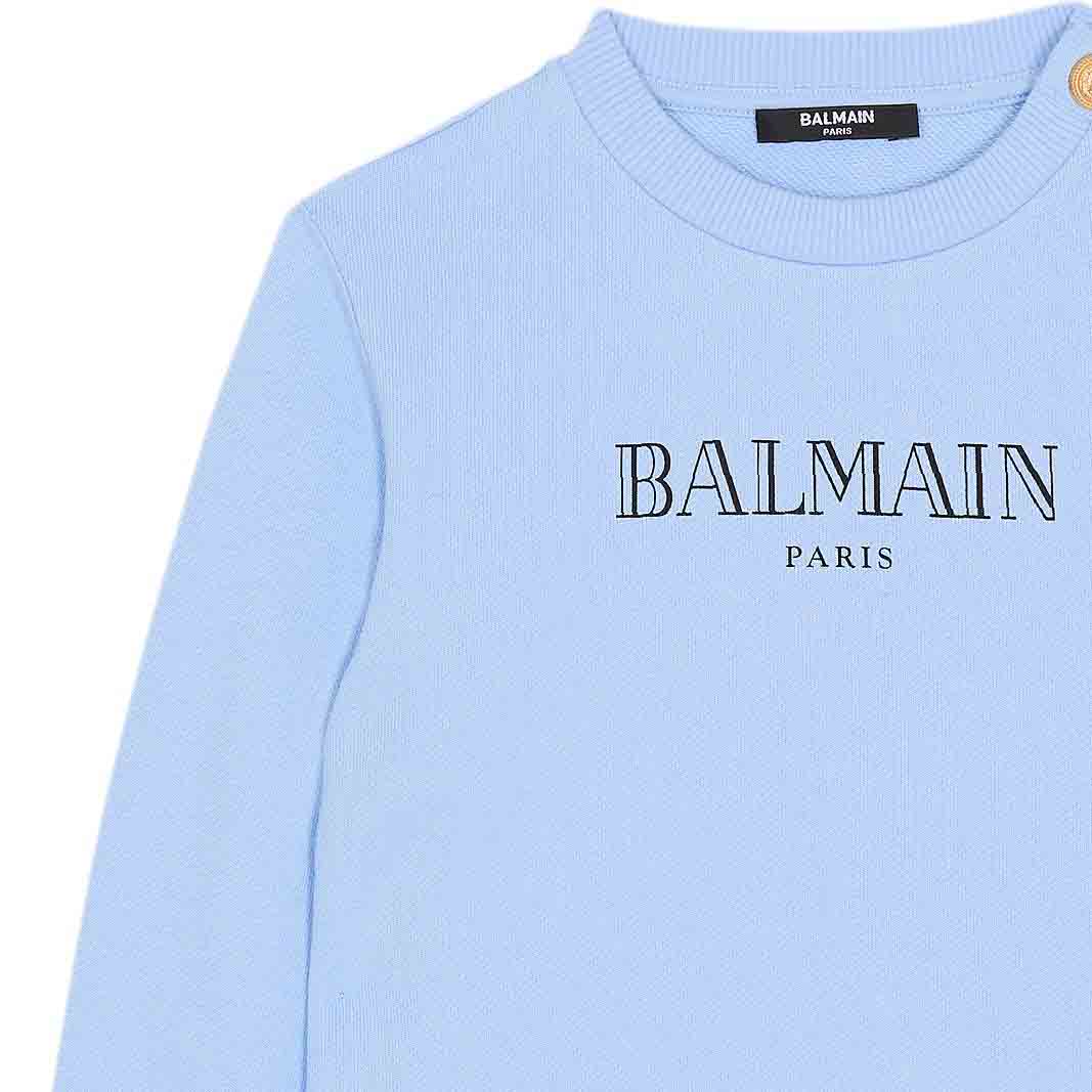 Детский свитшот BALMAIN (черный) — фото 4