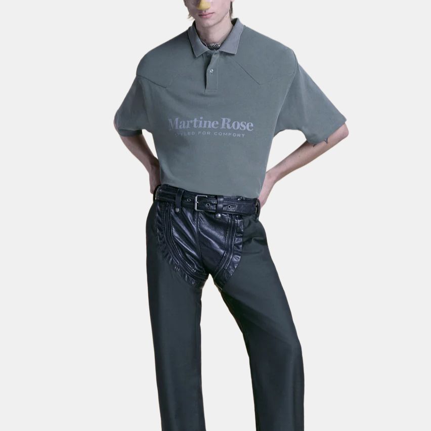 Футболка Martine rose SS25 (зеленая) — фото 3
