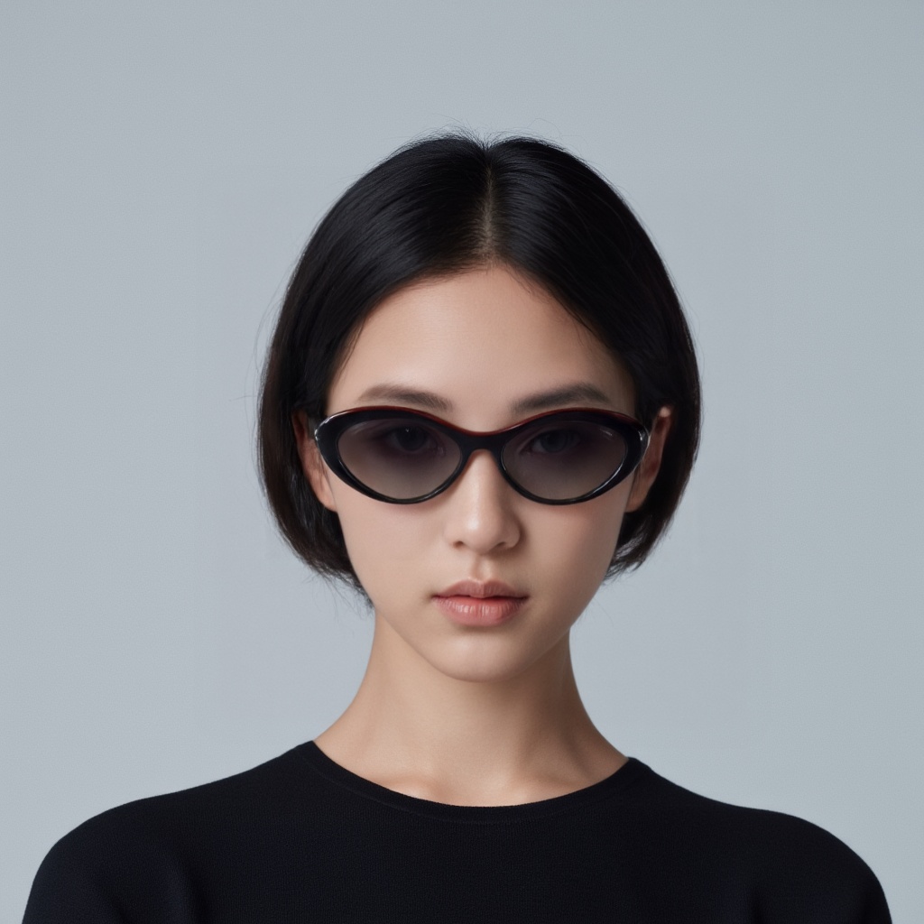 Женские очки Chanel (черно-красные) — фото 7