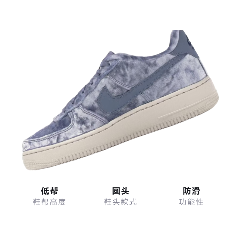 Кроссовки Nike NikeAir Force 1 Dark Sky Blue GS (синий / белый) — фото 2