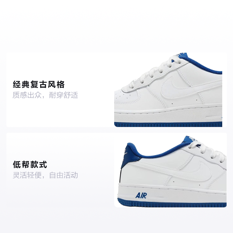 Кеды Nike Air Force 1 (синие) — 深宝蓝 — фото 2