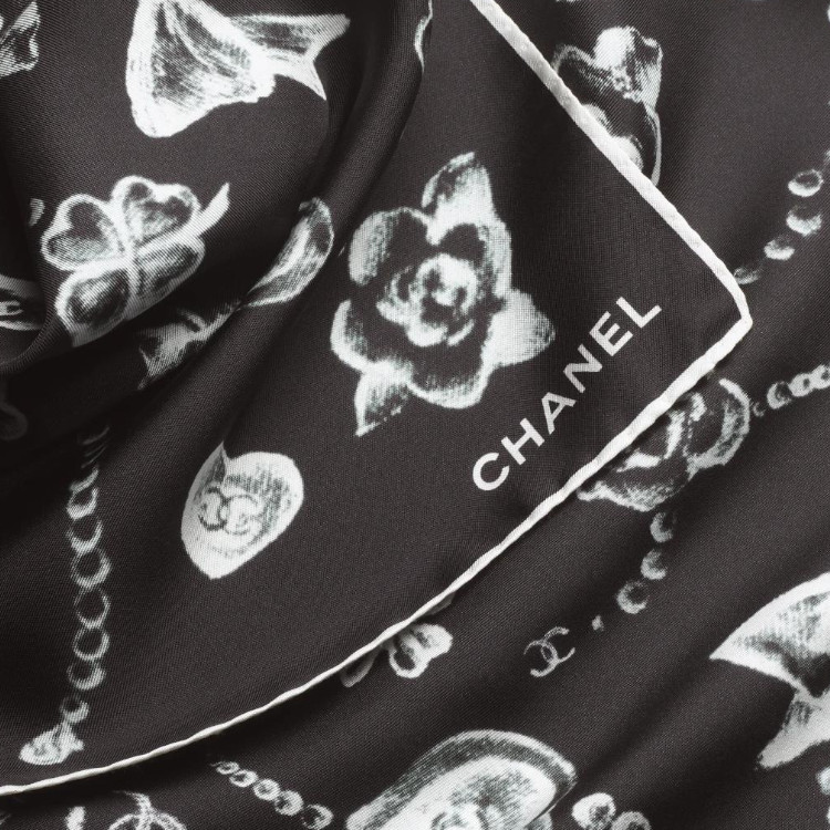 Шарф Chanel (черный) — фото 2