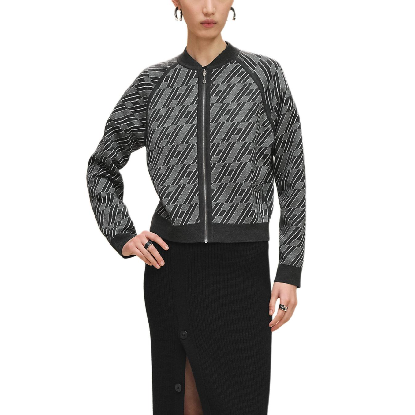 Женская кофта Hermes Cardigan (коричневая) — фото 2