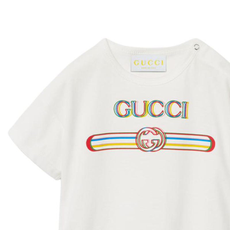 Детская футболка Gucci (белая) — фото 5