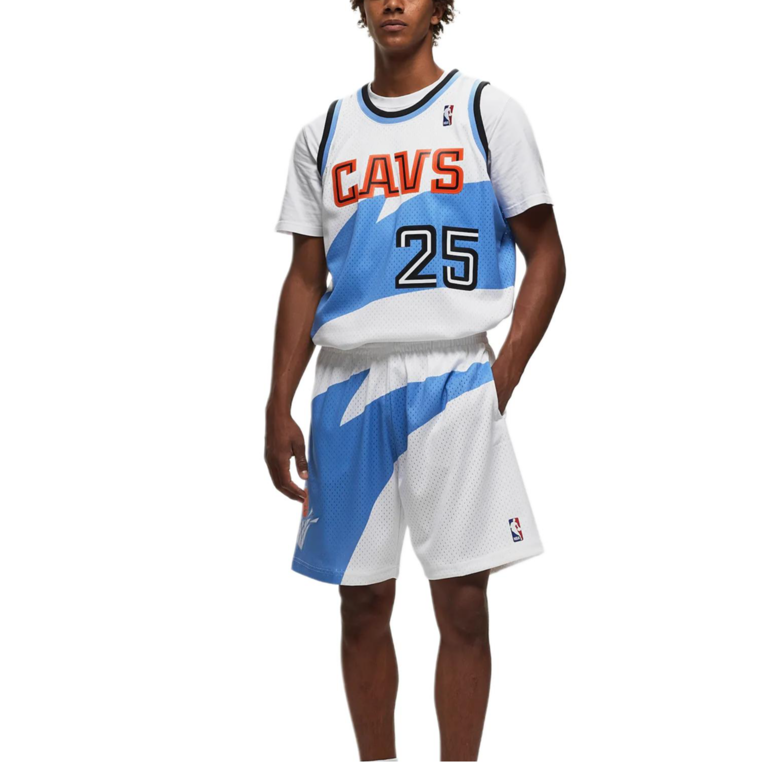Mitchell Ness Swingman Cleveland Cavaliers White 1994 95 Shorts Basketball Shorts Men’s White