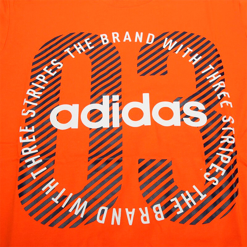 Мужская футболка adidas neo T (оранжевая) — фото 3