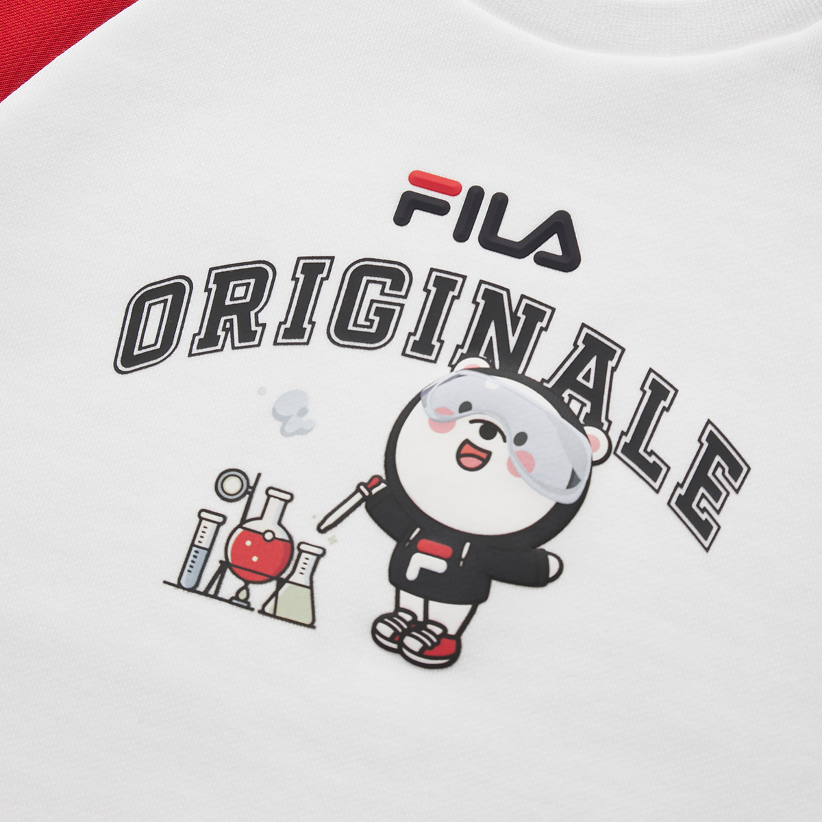 Мужская толстовка Fila KIDS ORIGINALE (белая) — фото 3
