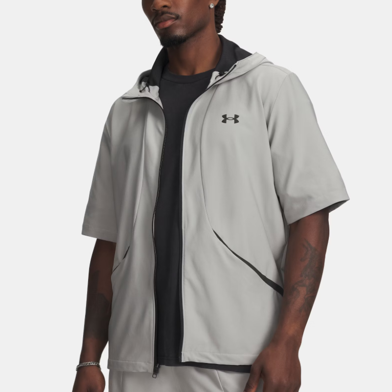 Мужская куртка Under Armour Under Armour SS26 UA Unstoppable (серая) — фото 3