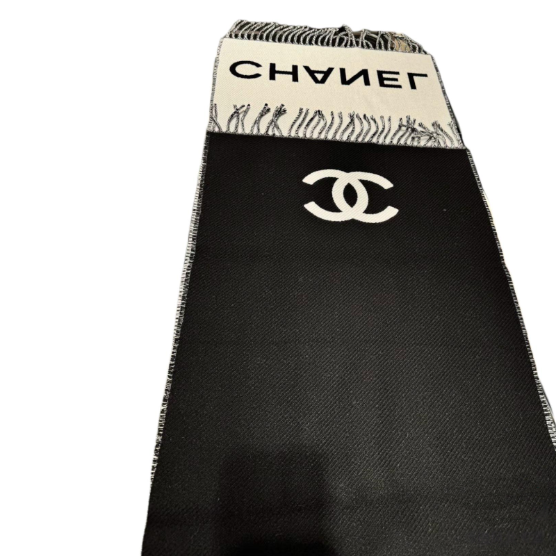 Шарф Chanel 25P (черный) — фото 4