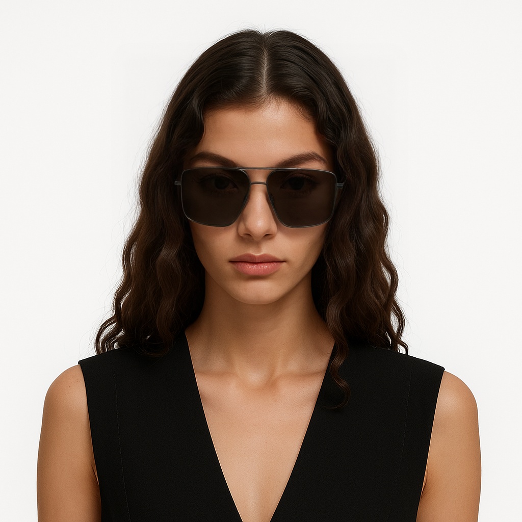 Очки Gucci 60mm (черный) — фото 5