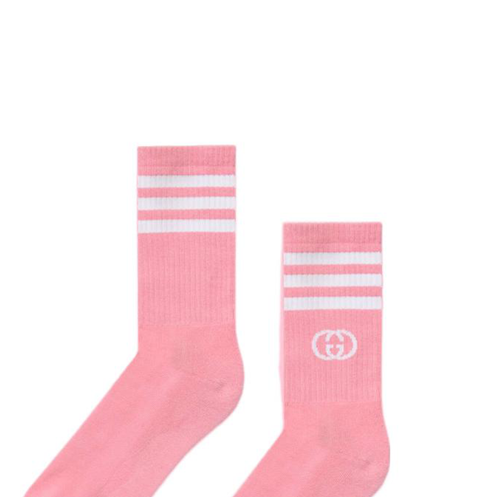 GUCCI X Adidas Ankle Socks Pink/White