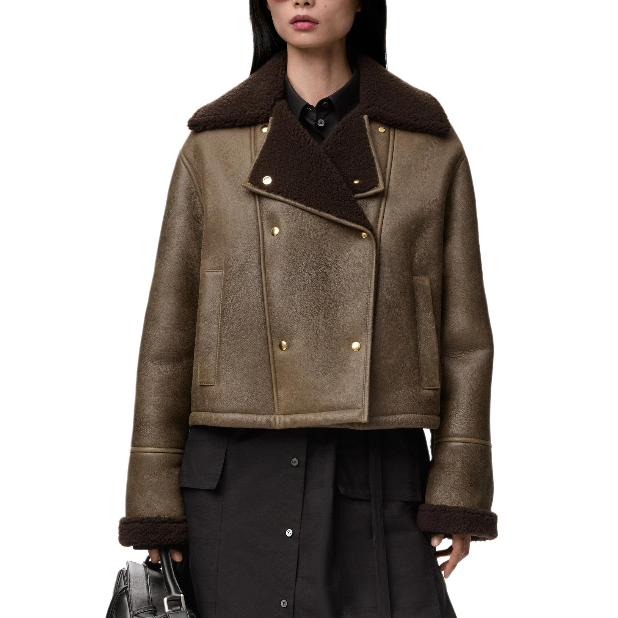 Женская куртка LOEWE SS26 (коричневый) — фото 2