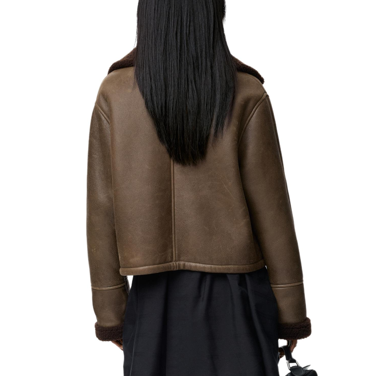 Женская куртка LOEWE SS26 (коричневый) — фото 3