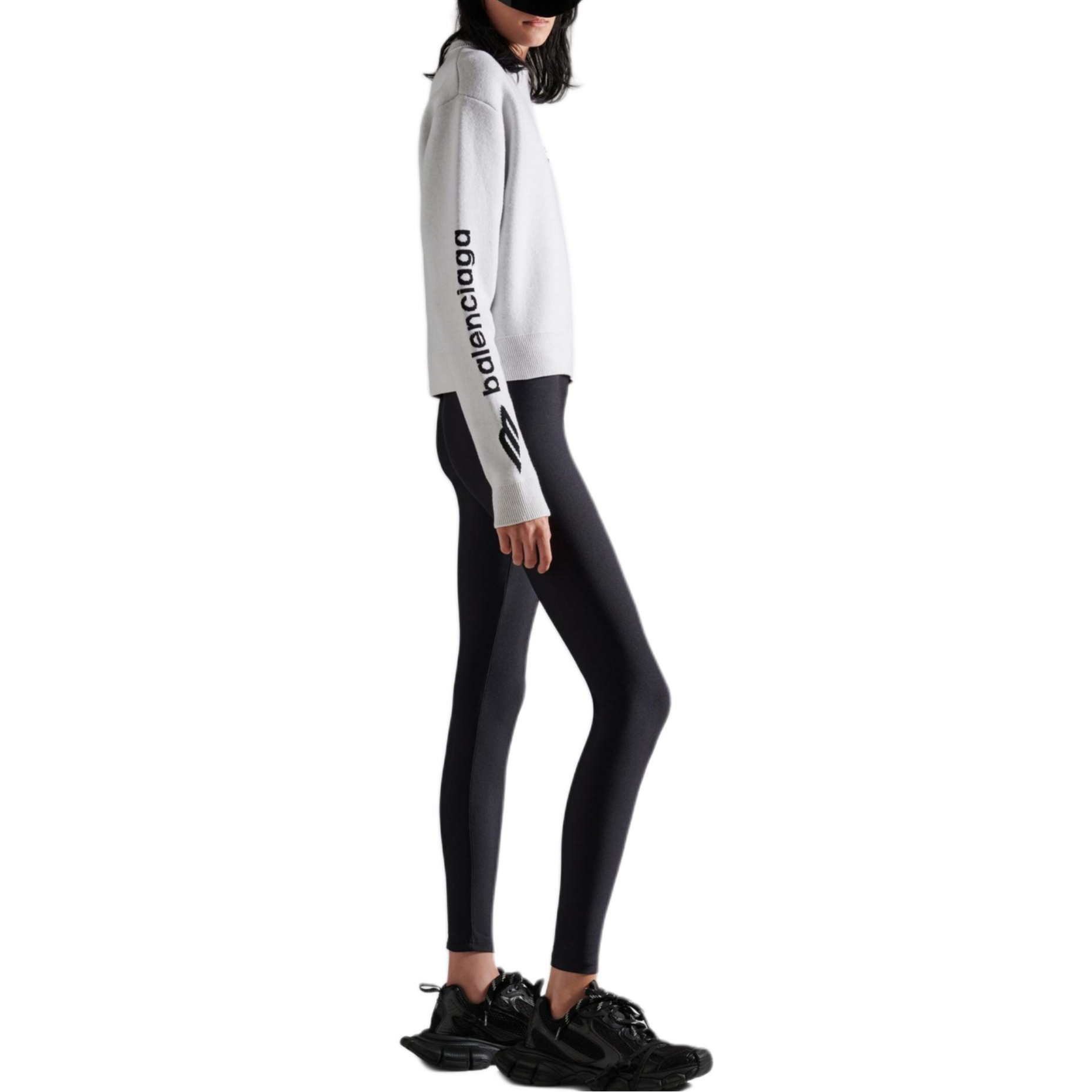 Женский свитер Balenciaga FW25 SKIWEAR (белый) — фото 3