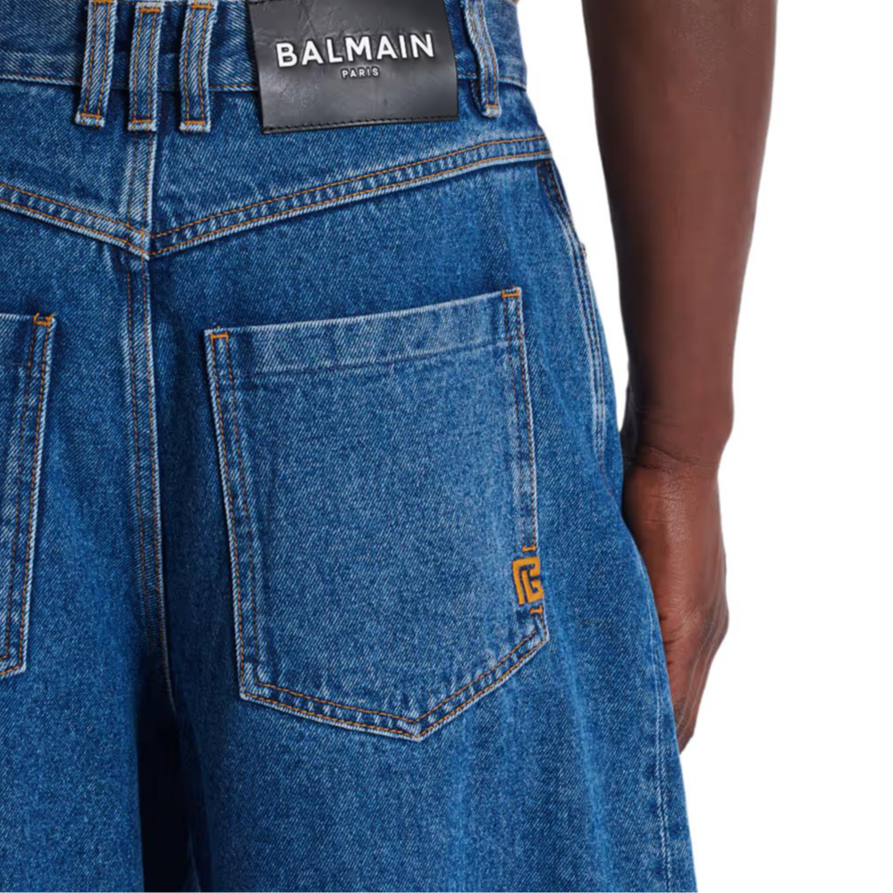 Мужские штаны BALMAIN (черные) — фото 8