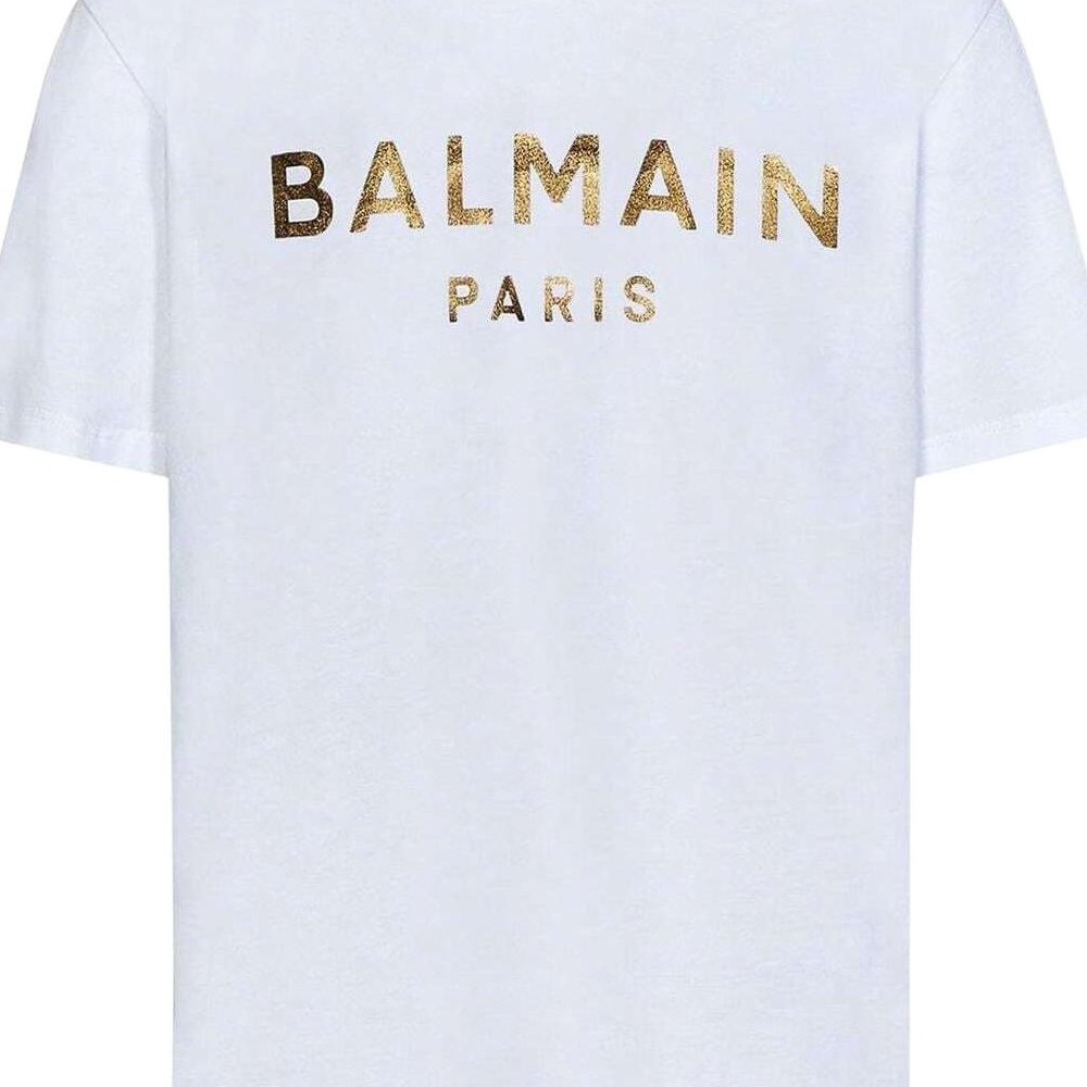 Детская футболка BALMAIN T Logo (белая) — фото 3