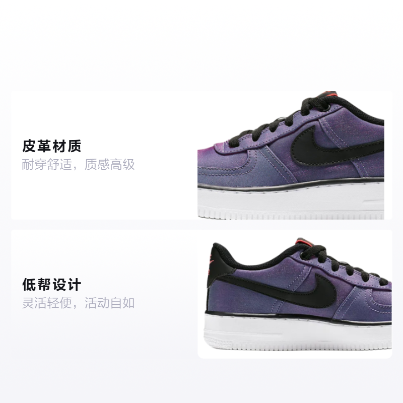 Кеды Nike Air Force 1 (фиолетовые) — 紫罗兰 — фото 2
