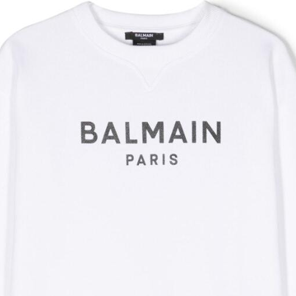 Детский худи BALMAIN (белый) — фото 3